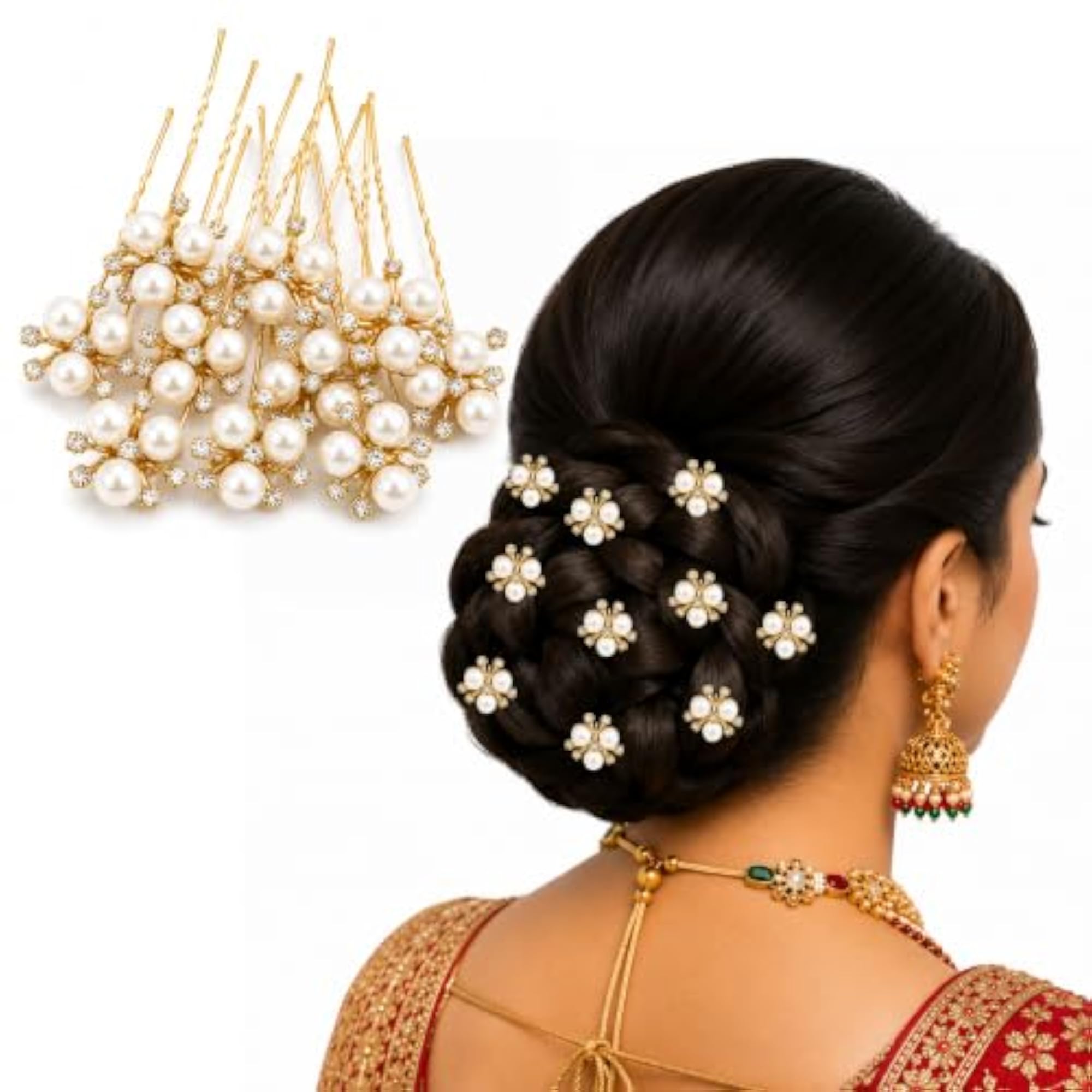 12pcs Pearl U Pins Hair Accessories for Women