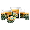 Ziollo RV 35 FT Roof Repair Kit - Roof Repair Kit to Seal and Waterproof, Bond to EPDM Rubber with Sealant (2 Paintable Tape, 4 pk Caulking, 1 Cleaner and 1G & 4G Silicone Pail)