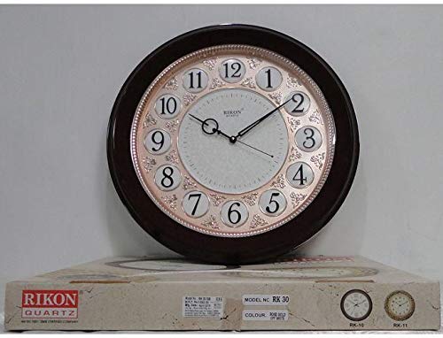 Image of Rikon Plastic Round RK-30 Premium Sweep Wall Clock (Multicolour, 50 x 50 cm)