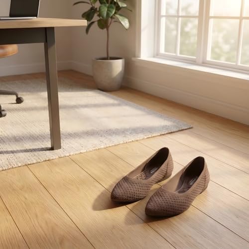 Image of Frank Mully Womens Pointed Toe Flats Knit Dress Shoes Comfort Women Shoes Softable