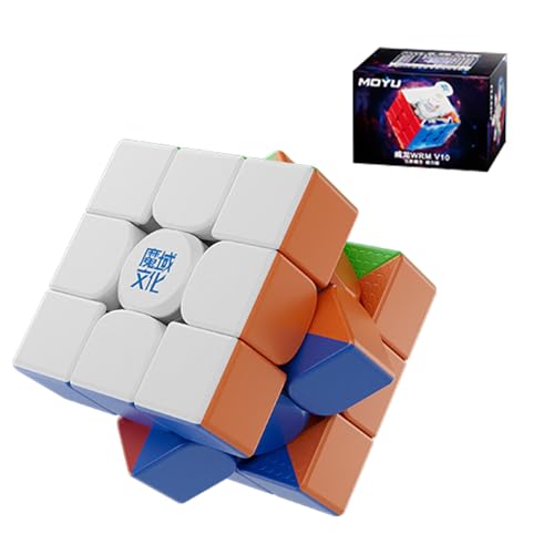Moyu WRM V10 Cube de Vitesse, Cube Magique Magnétique 3x3, moyu v10 Puzzle Cube adapté aux entraînements de compétition et aux Cadeaux d'anniversaire(Matte...