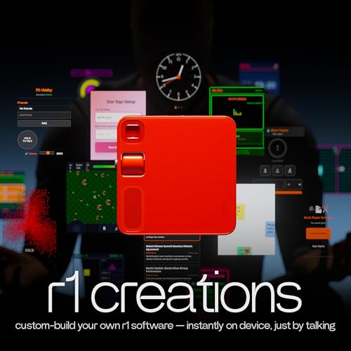 Image of Rabbit r1 Voice-Activated AI Assistant - No Subscription Fees - AI-Powered Study Aid, Meeting Assistant, Magic Camera, Voice Recorder, Transcription & Summarization, 100+ Language Translation