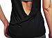 Mippo Workout Tops for Women Workout Tanks Backless Yoga Tops Muscle Exercise Athletic Tank Tops Loose Fit Summer Workout Gym Clothes for Women Black S