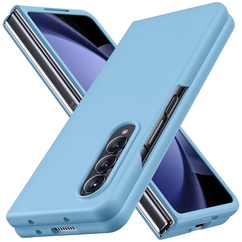 WACJOSD �Ή� Galaxy Z Fold4 5G �p�� �P�[�X �����O �ϏՌ� PC ���^ ������� �J�����ی� �y�� Z Fold4 �J�o�[ �炳�甧�G�� �t�B�b ���E�ȒP �w��h�~ �y�� ���^ �C�菝�h�~ ���C�g�u���[C94-zfold4-10