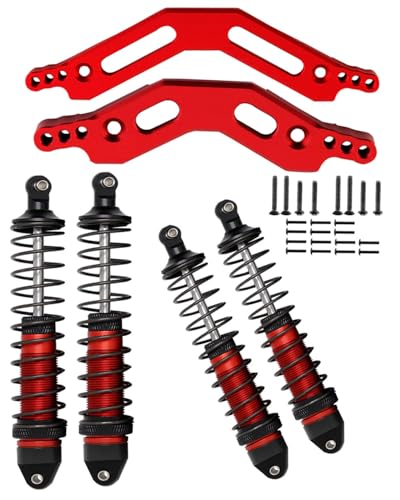 RCMYou RC Shocks & Shock Tower Upgrades Part for 1/10 Granite/Senton 4x4 3S Blx Mega 550,4PCS Front...