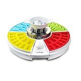 NutriChef Upgraded Gummy Maker Includes 4 Molds, Shaped Candy Reusable, Dishwasher Safe, Electric Plug, Perfect for Party Favors for Kids, Snacks, 110V AC (PKGCM14)