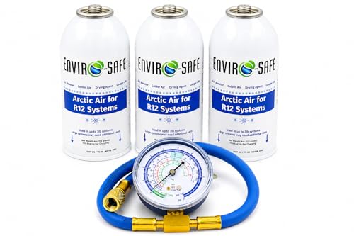 Arctic Air for R12 3 cans and a Brass Charging Gauge