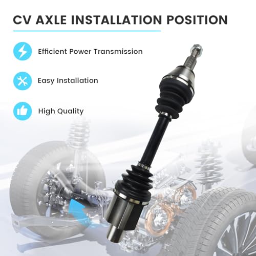 66-3740 Front CV Axle Shaft Compatible with 2012-2022 Dodge Ram 1500 4WD 2019-2020 Dodge Ram 1500 Classic 4WD, Front Left or Right Constant Velocity Drive Shaft Assembly Repalce# 663740HD 68028398AA by Saitourne - Image 5