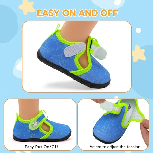 Image of FEETCITY Boys Girls Water Shoes Kids Aqua Socks Quick Dry Barefoot for Beach Swimming Pool
