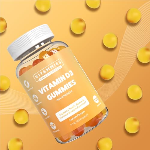Vitammies Vegan Vitamin D3 Gummies 4000 IU | High Strength Vitamin D Chewable Gummy | 4 Month Supply | Vegetarian | Gluten-Free | Non-GMO | 120 Count | Lemon Flavour | Vitamin D Gummies for Adults - Image 7