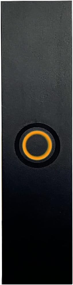 Newhouse Hardware BT6RL Black Illuminated Rectangular Wire Metal Doorbell Button for Doorbell, Doorbell or Doorbell, Doorbell Button Only, Doorbell Button with LED Button Light