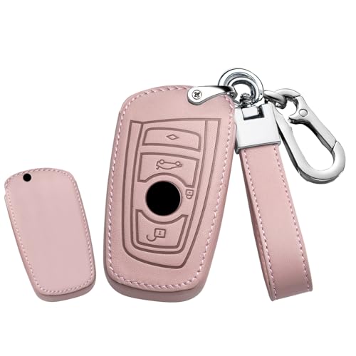 Étui de clé de voiture en cuir compatible BMW 3 boutons Séries X3 M2