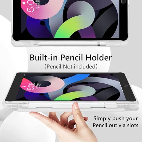 Étui iPad Air 13 M3 imprimé léopard avec porte-crayon et dos transparent - 5