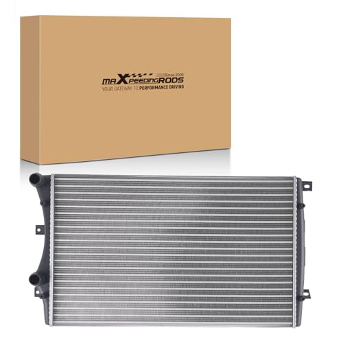Image of maXpeedingrods 1K0121253BB,1K0121253H Aluminum Engine Core Radiator MT Trans Radiator for VW Golf V VI Passat B6 Audi A3 TT Roadster 8J9 Seat Altea XL 5P5 Car Cooling Radiator 1K0121345AS,1KD121251