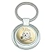 I Love My Goldendoodle Keychain Classy Round Chrome Plated Metal