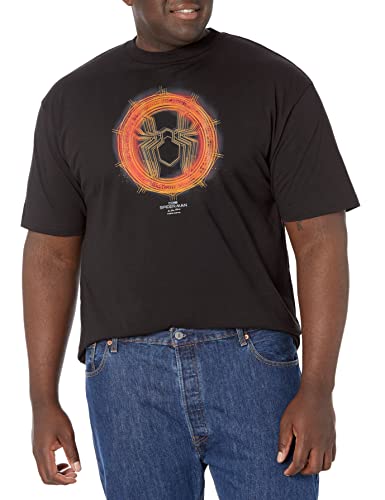 Marvel Spider T-Shirt noir doré en taille XL Tall pour homme grand
