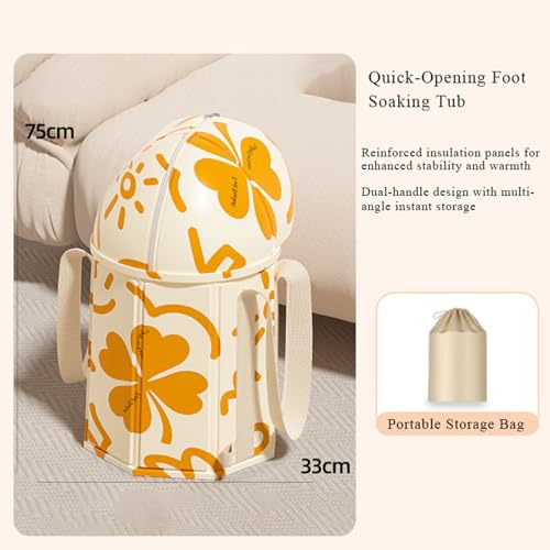 Bañera plegable para pies con protección para rodilla miniatura 2