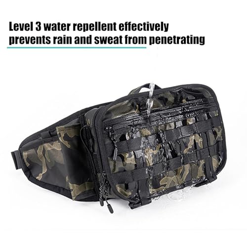 Kumprohu Pochete de pesca para homens, pochete de pesca,Bolsa de cintura de pesca à prova d'água co