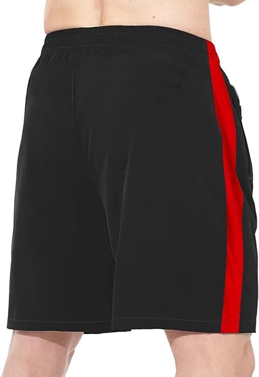 Image of BLUE STAR SHARK Athletic Sports Short || Shorts for Men with Zip Pockets ||Quick Dry || Lightweight Activewear Shorts