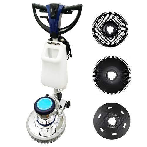 THUXEON 18" Commercial Floor Scrubber Buffer, Heavy Duty Polisher Machine-