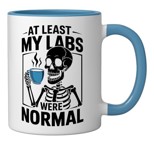 Taza de Cerámica Azul/Blanca 11 Onzas miniatura 2