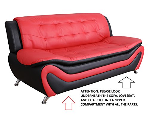 Beverly Fine Furniture F4501-3PC 3 Piece Aldo Modern Sofa Set thumb #13