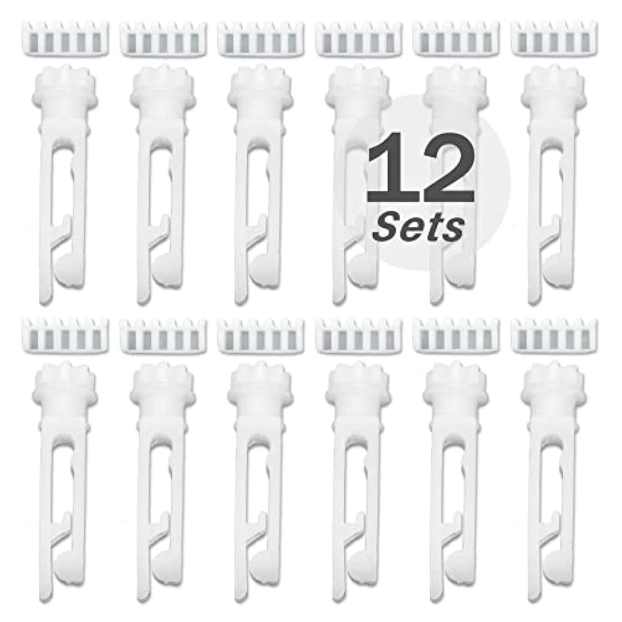 12 Sets Vertical Window Blind Stem and Gear for Vanes Carrier