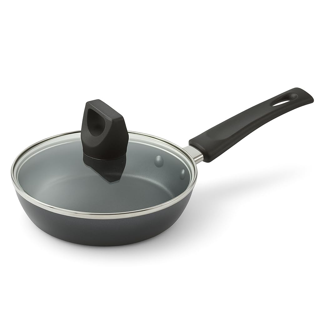 Nonstick Covered Egg Wonder Fry Pan 4 5 Inch Black Easy Care Mini Fry Pan for Perfect Eggs