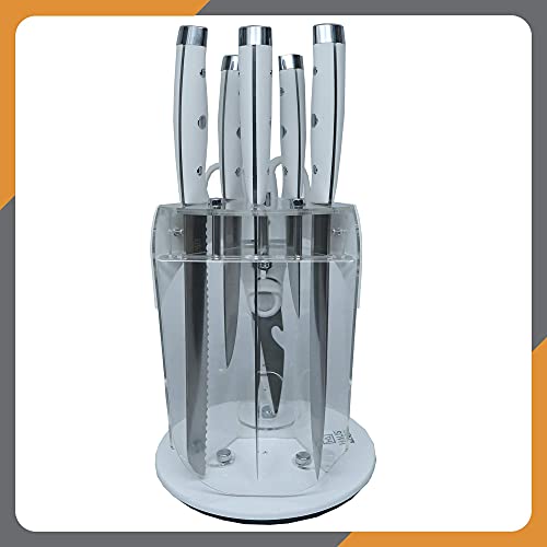 Haus Alchemy Stainless-Steel Professional Knife Set with Stand Haus Alchemy Stainless-Steel Professional Knife Set with Stand