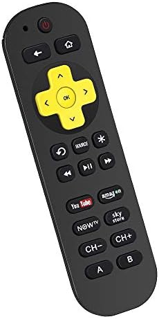 UNOCAR Remote for NOW TV Smart Box and Now TV 4K HD Streaming Media Player Box, Roku 4(LT HD XD XS XDS) Roku Express/+ Roku Premiere/+ Roku Ultra Roku 1/2/ 3 Roku N100HD - NOT for Now TV Smart Stick