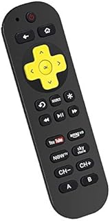 UNOCAR Remote for NOW TV Smart Box and Now TV 4K HD Streaming Media Player Box, Roku 4(LT HD XD XS XDS) Roku Express/+ Roku Premiere/+ Roku Ultra Roku 1/2/ 3 Roku N100HD - NOT for Now TV Smart Stick