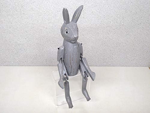 Eden Gifts Wooden Hand Carved Shabby Chic Shelf Rabbit Shelf Sitter.