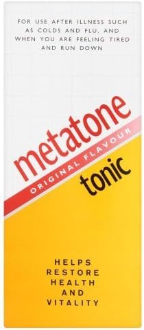 Metatone Tonic to Restore Health and Vitality After Illness Like Cold or Flu Original Flavour - 500 ml by Metatone