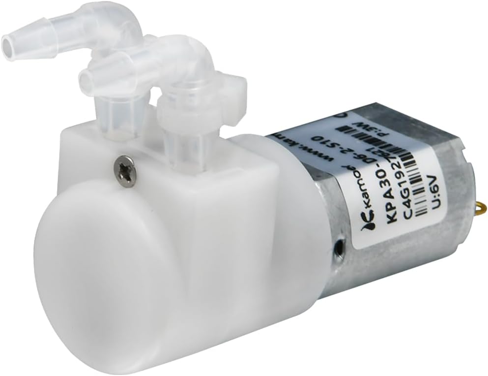 Kamoer 30ml/min Low Flow Rate peristaltic Pump KPA30 6V DC Motor Liquid dosing Pump Gear Pump with ID3mmxOD5mm Silicone Tube 1mm Wall Thickness
