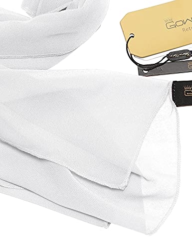 GownTown Womens Chiffon Bridal Evening Soft Wrap Scarf Shawl, Chiffon Lightweight Scarf for Women and Girls3