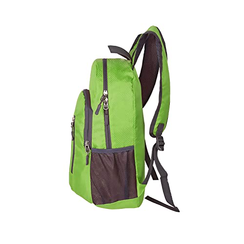 Mountop Outdoor Lightweight Foldable Water Resistant Backpack For Travel Hiking Riding - Green #TOP3
