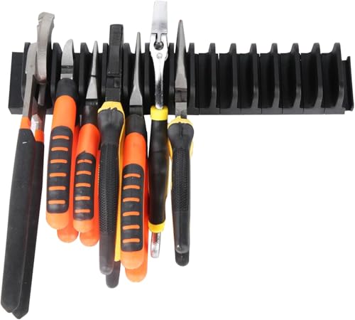 Image of 44 PCS Plier Organizer for Toolbox & Tool Drawer, Modular Desgin (12 Slots-Magnetic Orange)