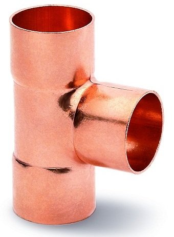 Image of 15mm Copper Equal Tee End Feed (Pack of 25)