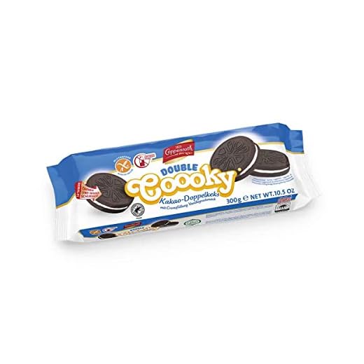 Galletas de Chocolate y Vainilla - Sándwich Relleno con Crema de Vainilla - Snack Sin Gluten y Sin Lactosa - Double Coooky 300g - Coppenrath