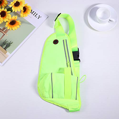 Pochete Tendycoco para atividades ao ar livre, bolsa de peito para caminhada, corrida (rosa), Pacote