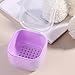 Nail Tool Sterilizer Box Plastic Disinfectant Container for Nail Art Accessories Tools, Portable Nail Drill Bits Sterilization Tray Soaking Box with Strainer Nail Art Salon Sterilizing Tool