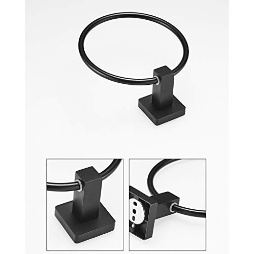 Anillo de toalla de baño para evitar humedad toallero redondo de pared 5