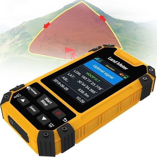 Mesure de surface sur le terrain par GNSS et baromètre pour arpenteur