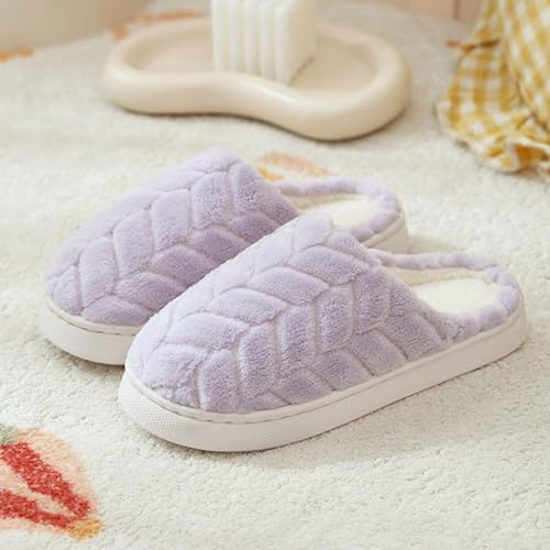 Slippers for Women Warm Memory Foam Comfy House Slippers Anti-Skid Rubber Sole Fuzzy Cozy Indoor Outdoor Shoes Bedroom Slipper2