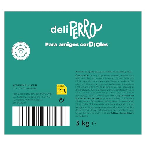Deliperro de Dia Alimento para Perros con Salmón y Atún, 3Kg - imagen 2