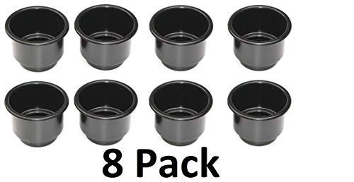 Image of Plastic 2 7 /8 Black Drop in Cup Holder Plastic Multipack Wholesale Bulk Listing Poker (8)