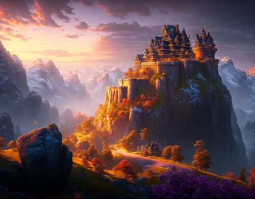 Poster mural sur toile Meechi Forteresse 50x70cm en tissu resistant pour eviter les déchirures