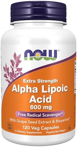Now Foods Alpha Lipoic Acid Capsules 600mg - 120 Capsules