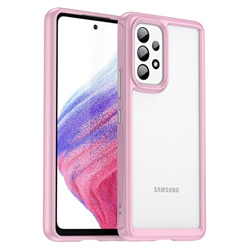 Crystal Clear Handyhülle für Samsung Galaxy A53 5G Hülle, Stoßdämpfung Abdeckung, Dünn Militärschutz Schutzhülle Flexibles Silikon Kratzfest Handyhülle Kompatibel mit Samsung Galaxy A53 5G (A) Cover
