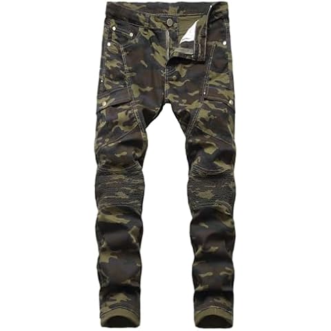 Pantalon en jean OIUHJN Camouflage Cover